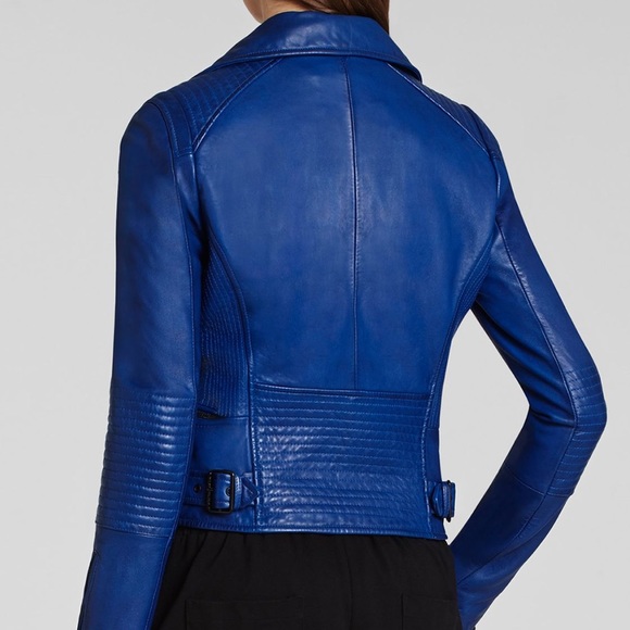 cobalt blue moto jacket